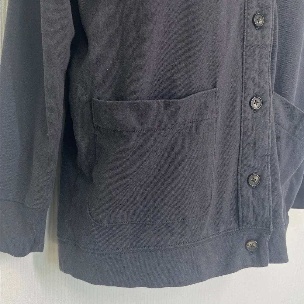 Madewell - Gun Metal Button Down 2 Pocket Lightweight Long Sleeve Cardigan SZ XS